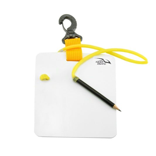 KEEP DIVING Underwater Record Writing Tablet For Scuba Diving, Color: Yellow Small - Others by KEEP DIVING | Online Shopping South Africa | PMC Jewellery | Buy Now Pay Later Mobicred