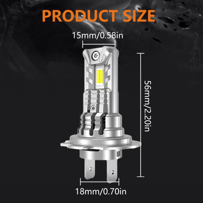 Car Universal Direct Plug LED Headlight Retrofit Bulb With Fan, Specifications: H7 - LED Headlamps by PMC Jewellery | Online Shopping South Africa | PMC Jewellery | Buy Now Pay Later Mobicred