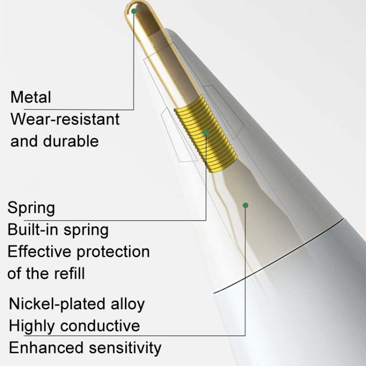 For Apple Pencil Series Replacement Nibs Modified Nibs, Style: 4.0 Extended White Shell Silver Tip - Pencil Accessories by PMc TechLife | Online Shopping South Africa | PMc TechLife | Buy Now Pay Later Mobicred