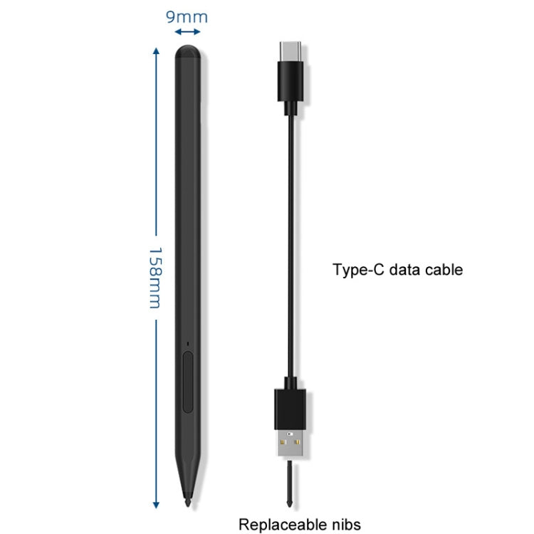 For Microsoft Surface Pro/Go/Laptop/Book Anti-Touch Handwriting Capacitive Pen(Silver) - Stylus Pen by PMC TechLife | Online Shopping South Africa | PMC TechLife | Buy Now Pay Later Mobicred