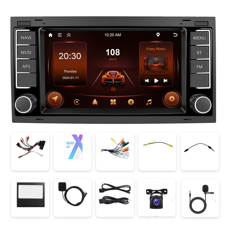 4+64G For Volkswagen Touareg 7-Inch Car WiFi Player Android 13 System Support CarPlay/Android Auto With AHD Camera and Mic - free shipping - PMC Jewellery - Order now!