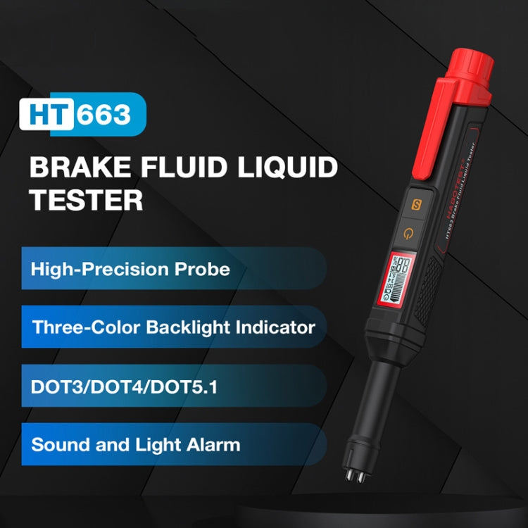 HABOTEST HT663 Motorcycle Vehicle Brake Fluid Moisture Detection Pen - Electronic Test by HABOTEST | Online Shopping South Africa | PMC Jewellery | Buy Now Pay Later Mobicred