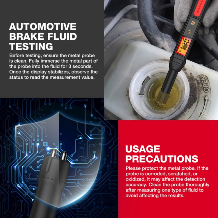 HABOTEST HT663 Motorcycle Vehicle Brake Fluid Moisture Detection Pen - free shipping - PMC Jewellery - Order now!