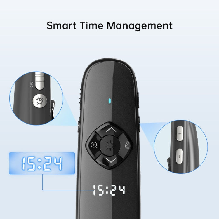 ASiNG A81 PPT Page Turning Clicker With Timing Function & 32G 3-in-1 USB Receiver, Color: Green Light - free shipping - PMC TechLife - Order now!