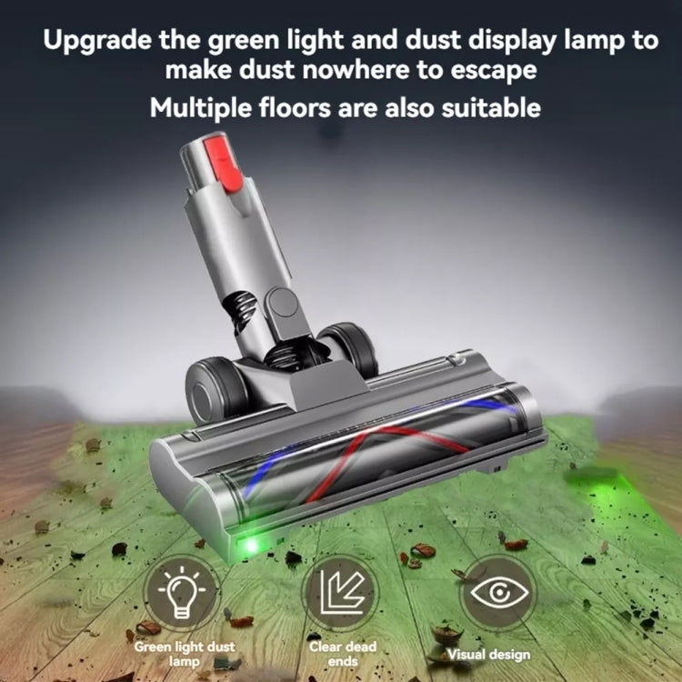 For Dyson V7 V8 V10 V11 V15 Vacuum Cleaner Lightweight Direct Drive Floor Brush Head with Dust Led Lights - For Dyson Accessories by PMC TechLife | Online Shopping South Africa | PMC TechLife | Buy Now Pay Later Mobicred