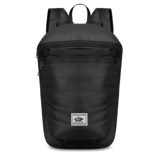 Vanaheimr Large Capacity Lightweight Folding Backpack Outdoor Travel Climbing Cycling Sports Bag(Black) - Backpacks by Vanaheimr | Online Shopping South Africa | PMC Jewellery | Buy Now Pay Later Mobicred