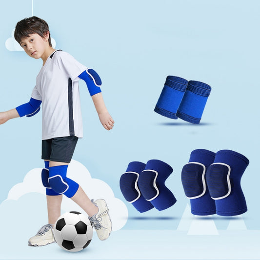 Sponge Children Football Protective Gear Outdoor Sports Equipment, Color: Blue 6 In 1(S) - Sports Safety by PMC Jewellery | Online Shopping South Africa | PMC Jewellery | Buy Now Pay Later Mobicred