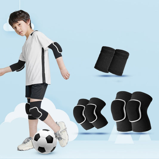 Sponge Children Football Protective Gear Outdoor Sports Equipment, Color: Black 6 In 1(S) - Sports Safety by PMC Jewellery | Online Shopping South Africa | PMC Jewellery | Buy Now Pay Later Mobicred