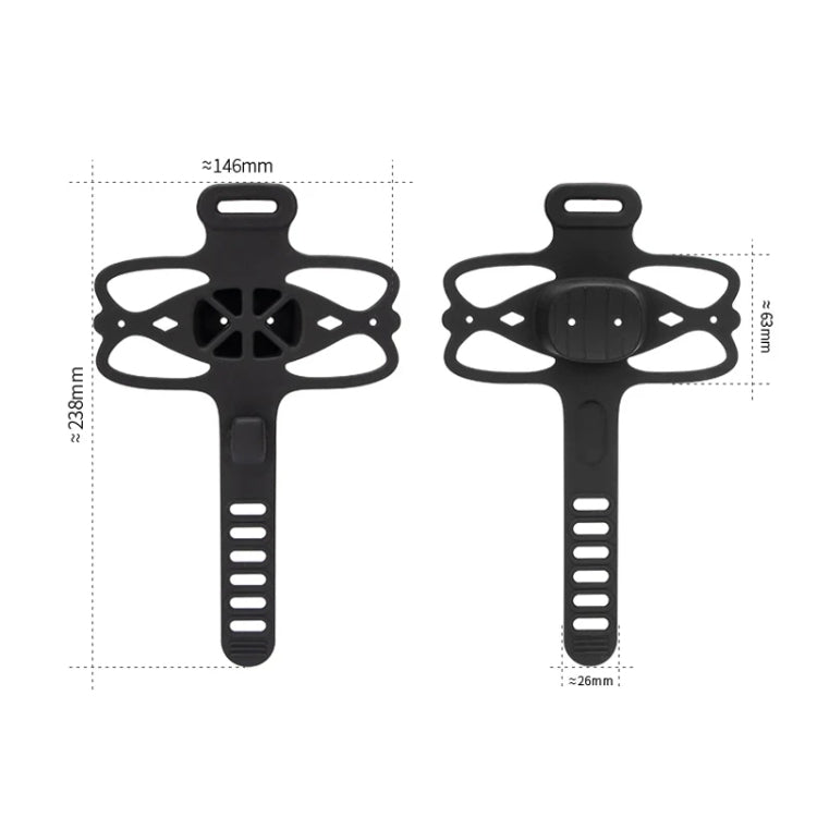 GUB P9 Bicycle Dragonfly Shape Silicone Phone Holder(Beige) - Holders by GUB | Online Shopping South Africa | PMC TechLife | Buy Now Pay Later Mobicred