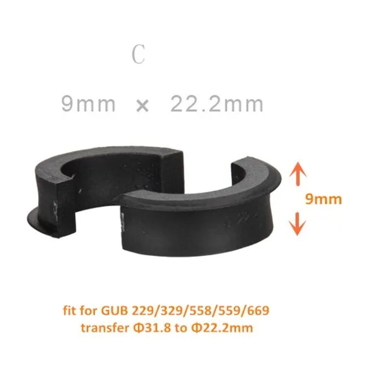 GUB Code Table Stand Lamp Holder Washer Mobile Phone Holder Reducing Ring Gasket, Style: C 9x22.2mm - Retaining Clips by GUB | Online Shopping South Africa | PMC TechLife | Buy Now Pay Later Mobicred