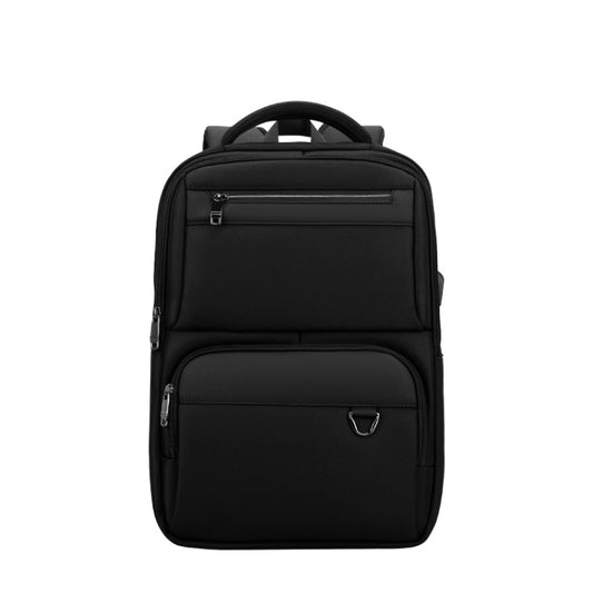 SKV B23889 Men Large Capacity Double-Shoulder Business Laptop Bag(Black) - Backpack by SKV | Online Shopping South Africa | PMC Jewellery | Buy Now Pay Later Mobicred