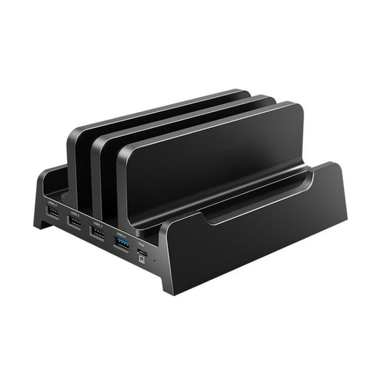 Vaydeer Multifunctional Dual-Slot Laptop Tablet Vertical Storage Stand, Spec: Docking Station Model - Laptop Stand by Vaydeer | Online Shopping South Africa | PMC Jewellery | Buy Now Pay Later Mobicred