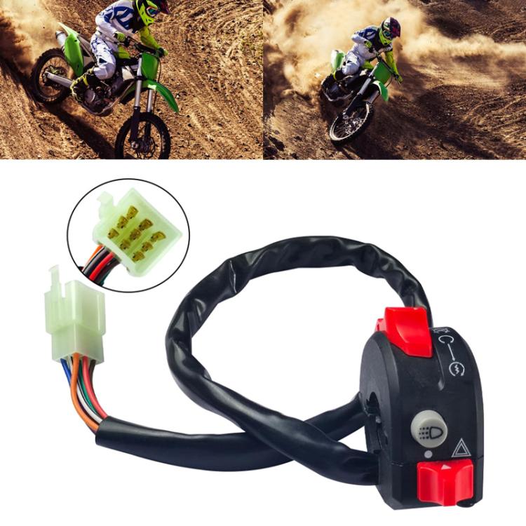 Motorcycle Modification Accessories Handlebar Faucet Start And Stop Double Flash Switch(Black) - Electrical System by PMC TechLife | Online Shopping South Africa | PMC TechLife | Buy Now Pay Later Mobicred