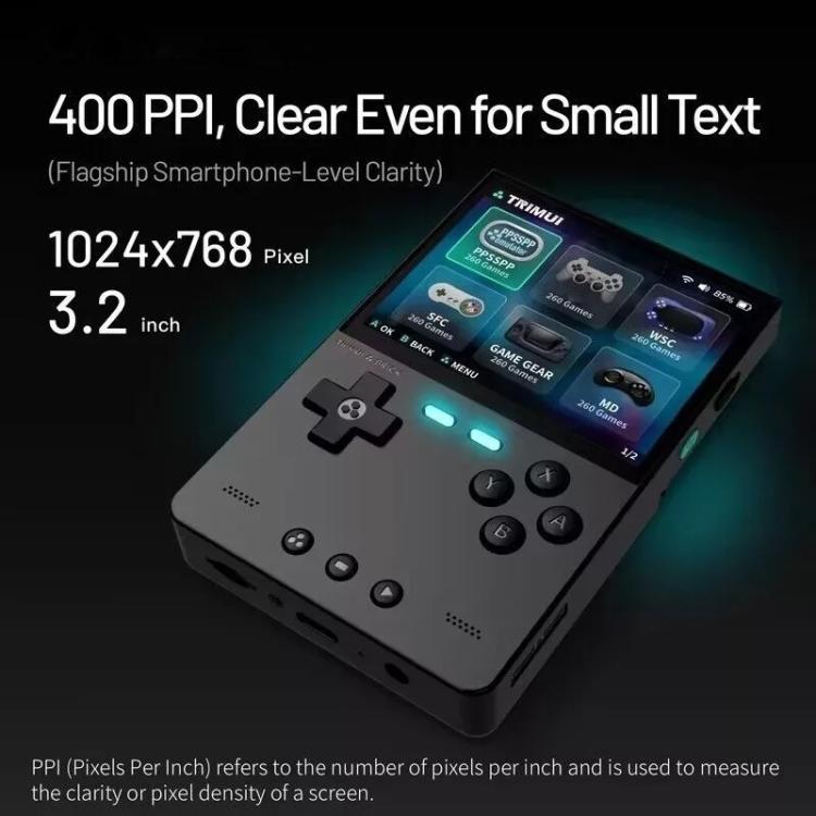 TRIMUI BRICK Open Source Pocket Console Portable Wireless Bluetooth HD Retro Arcade, Size: Standard No Card(White) - free shipping - PMc TechLife - Order now!