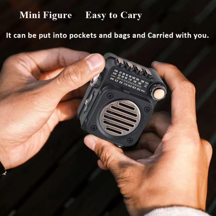 PuXing M8BT Mini Multi-band FM / AM / SW Radio with LED Flashlight - free shipping - PMC TechLife - Order now!