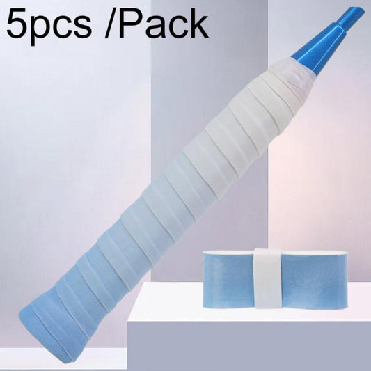 5pcs /Pack Gradient Badminton Racket Flat Non-Slip Sweat-Absorbent Hand Glue(Blue) - Strapping Strap by PMC Jewellery | Online Shopping South Africa | PMC Jewellery | Buy Now Pay Later Mobicred