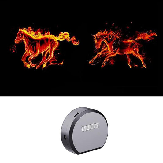 F6 Universal Electric Induction Projection Welcome Light for Scooter / Bike / Electric Car(Red Horse) - Decorative Lights by PMC Jewellery | Online Shopping South Africa | PMC Jewellery | Buy Now Pay Later Mobicred