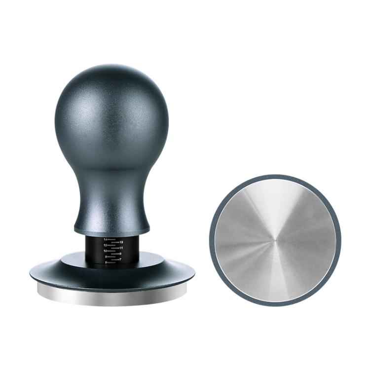 Coffee Constant Pressure Powder Press Adjustable Impact Hammer, Style: Silver Blue Flat Bottom(51mm) - free shipping - PMC TechLife - Order now!