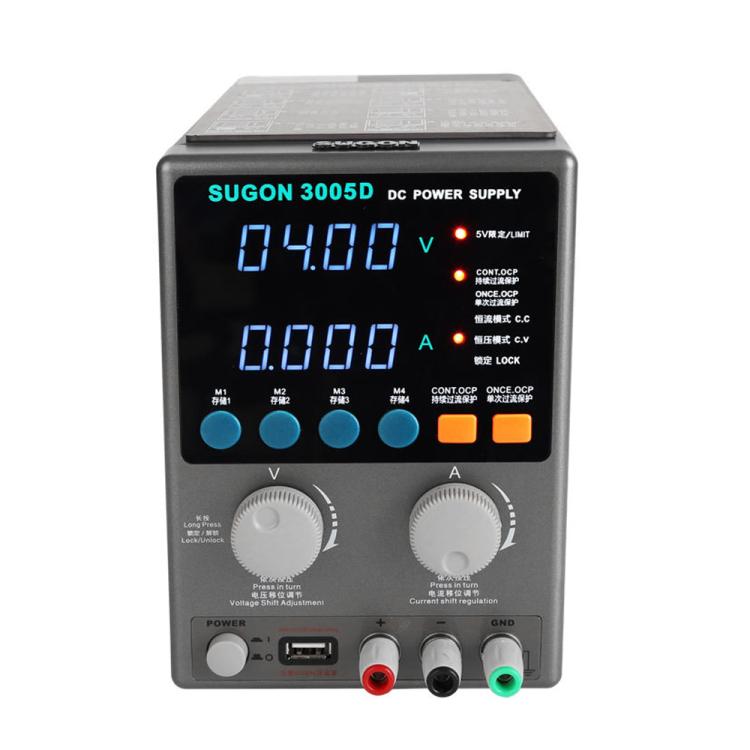 SUGON 3005D 4 Digital Display Power Supply Meter High Power Regulated Power Supply US Plug - Power Supply by SUGON | Online Shopping South Africa | PMC Jewellery | Buy Now Pay Later Mobicred