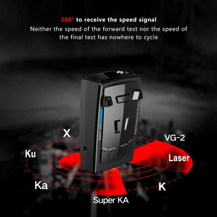 RAD2000 Car Lidar Speed Detector Car Electronic Dog, Support English/Russian - Radar Detectors by PMc TechLife | Online Shopping South Africa | PMc TechLife | Buy Now Pay Later Mobicred