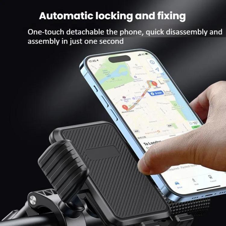 Bicycle Motorcycle Shock Absorption Mobile Phone Holder Gravity Navigation Mount(Blue) - Holders by PMc TechLife | Online Shopping South Africa | PMc TechLife | Buy Now Pay Later Mobicred