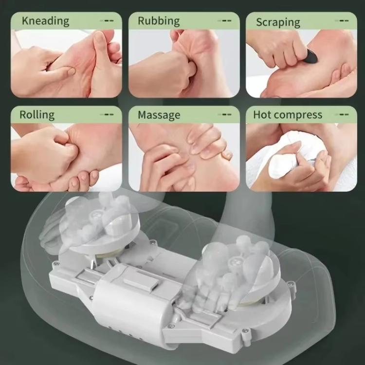 Z5 Dual-frequency Red Light Constant Temperature Hot Compress Foot Massager, Spec: US Plug(Light Green) - free shipping - PMC TechLife - Order now!