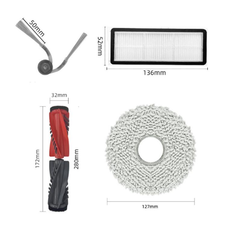 Main Brush For Roborock P20 Pro Robotic Vacuum Cleaner Accessories - For Roborock Accessories by PMc TechLife | Online Shopping South Africa | PMc TechLife | Buy Now Pay Later Mobicred