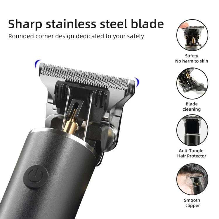 Rechargeable Haircut Kit Hair Clippers For Men - Zero Blade Trimmer For Vintage Oil Head & Bald Head Styles(Black) - free shipping - PMC TechLife - Order now!