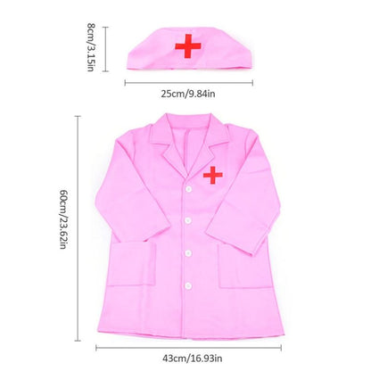 Small Nurses Serve Doctors Cosplay Experience Clothing with Children Toys and Gifts(Pink) - Pretend Play Toys by PMC Jewellery | Online Shopping South Africa | PMC Jewellery