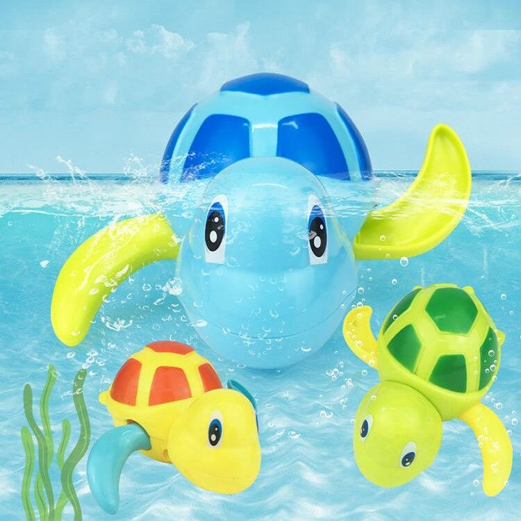 Cartoon Turtle Shape Clockwork Toy Babies Bathing Play Water Toy Children Educational Toy(Light Blue) - Water Fun & Sand Toys by PMC Jewellery | Online Shopping South Africa | PMC Jewellery