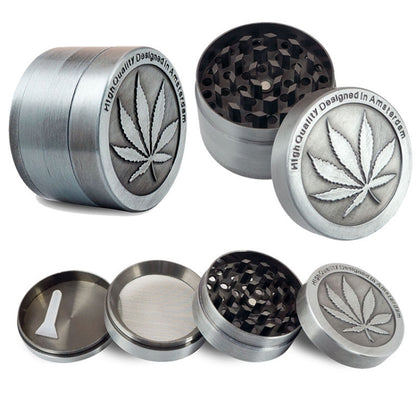 Weed Grinder Metal Stainless Steel Maple leaf Type Herbal Herb Tobacco Grinder, Size:30MM 3 laryers - Cigarette Box & Ashtrays by PMC Jewellery | Online Shopping South Africa | PMC Jewellery