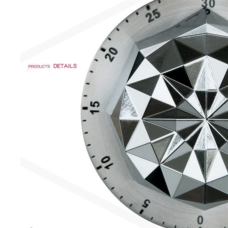 Mechanical Timer Stainless Steel Flower Creative Timer Magnetic Kitchen Reminder - Digital Countdown by PMC TechLife | Online Shopping South Africa | PMC TechLife | Buy Now Pay Later Mobicred