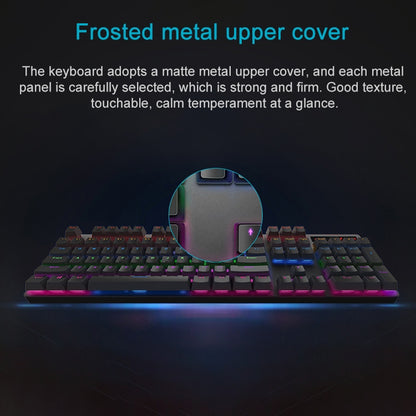 Rapoo V500 PRO Mixed Light 104 Keys Desktop Laptop Computer Game Esports Office Home Typing Wired Mechanical Keyboard(Green Shaft) - Wired Keyboard by Rapoo | Online Shopping South Africa | PMC Jewellery | Buy Now Pay Later Mobicred