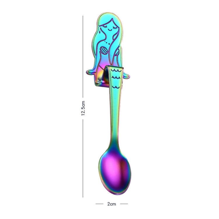 Creative Coffee Spoon Mermaid Shape Handle Spoons Flatware Drinking Tools, Color:Symphony - free shipping - PMC TechLife - Order now!