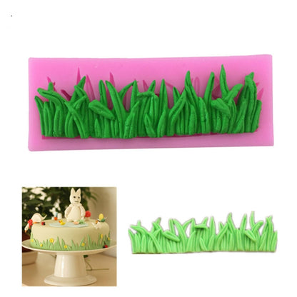 2 PCS Grass Decoration Liquid Silicone Mold Fondant Cake Mold - Food Molds by PMC Jewellery | Online Shopping South Africa | PMC Jewellery