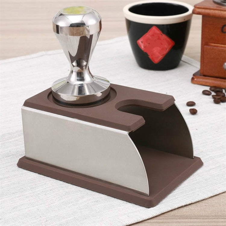 Stainless Steel Solid Wood Handle Integrated Coffee Powder, Specification:57.5mm, Color:Aluminum Integration - free shipping - PMC TechLife - Order now!