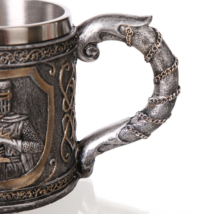 3D Viking Skull Coffee Beer Mug Skull Mug Beer Wine Drink Gift Stainless Steel Knight Decorative Cup for Men Mug - free shipping - PMC TechLife - Order now!