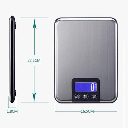 15kg x 1g Stainless Steel High Precision Kitchen Touch Electronic Scale, Load Bearing:15kg - Kitchen Scales by PMC Jewellery | Online Shopping South Africa | PMC Jewellery | Buy Now Pay Later Mobicred