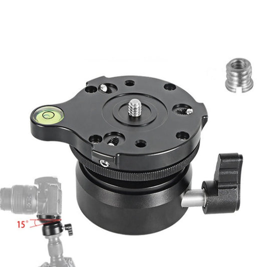 BEXIN DY-60N 1/4 inch Thread Dome Professional Tripod Leveling 360 Degree Panorama Head Base with Bubble Level & 3/8 inch Screw Adapter - Tripod Heads by BEXIN | Online Shopping South Africa | PMC Jewellery | Buy Now Pay Later Mobicred