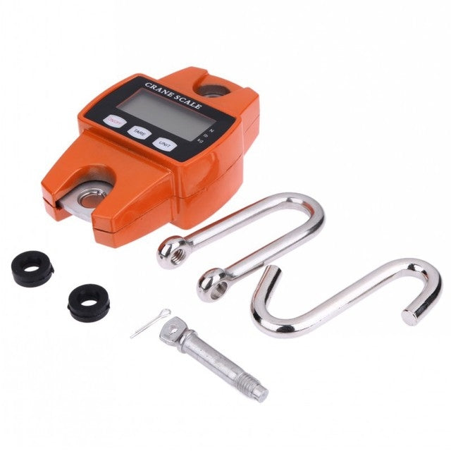 300kg x 100g Portable LCD Digital Stainless Steel Hook Mini Electronic Hook Scale - Hanging Scales by PMC TechLife | Online Shopping South Africa | PMC TechLife