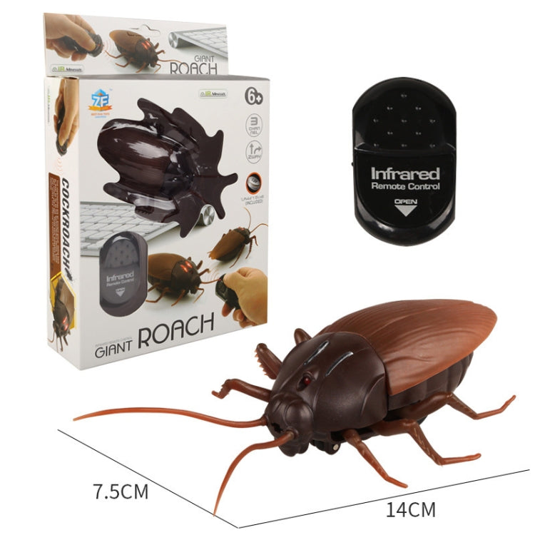 Tricky Funny Toy Infrared Remote Control Scary Creepy Cockroach, Size: 7.5*14cm -  by PMC Jewellery | Online Shopping South Africa | PMC Jewellery