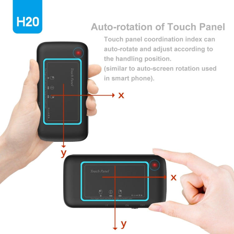 H20 2.4GHz Mini Smart Wireless Multi-Touch Touch Keyboard - MINI PC Accessories & Gadgets by PMC Jewellery | Online Shopping South Africa | PMC Jewellery