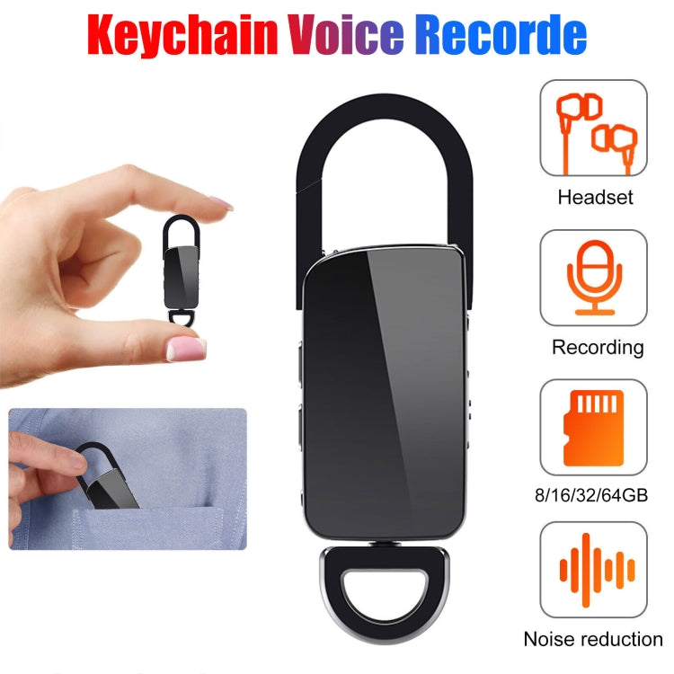 S20 16GB Keychain HD Noise Reduction Portable Recording Pen - U-Disk Recorder by PMC Jewellery | Online Shopping South Africa | PMC Jewellery | Buy Now Pay Later Mobicred