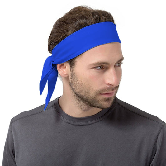 Unisex Sweat Wicking Stretchy Exercise Yoga Gym Bandana Headband Sweatband Head Tie Scarf Wrap, Size: 1.2*0.06m (Blue) - Sweatband by PMC Jewellery | Online Shopping South Africa | PMC Jewellery | Buy Now Pay Later Mobicred