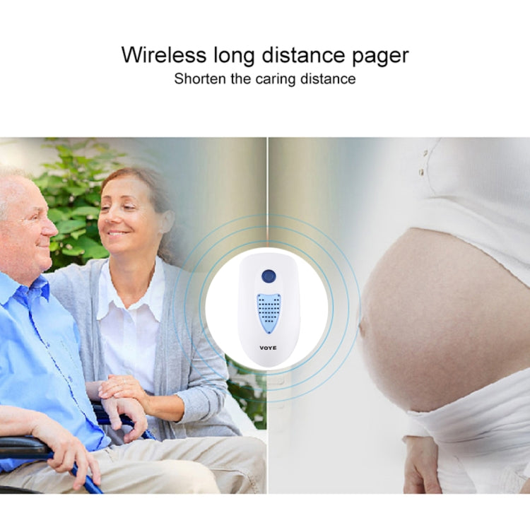 VOYE V003A Home Music Remote Control Wireless Doorbell with 38 Polyphony Sounds, US Plug (White) - Wireless Doorbell by VOYE | Online Shopping South Africa | PMc TechLife | Buy Now Pay Later Mobicred