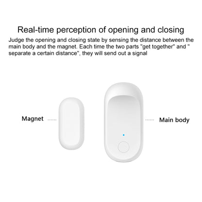 Original Xiaomi Youpin qingping Door and Window Opening and Closing Sensor, Need to be used with CA1001(White) - Others Alarm by Xiaomi | Online Shopping South Africa | PMC Jewellery | Buy Now Pay Later Mobicred