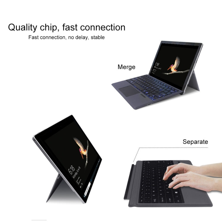 1087D Magnetic Colorful Backlight Bluetooth V3.0 Keyboard with Touchpad for Microsoft Surface GO - Others Keyboard by PMC TechLife | Online Shopping South Africa | PMC TechLife