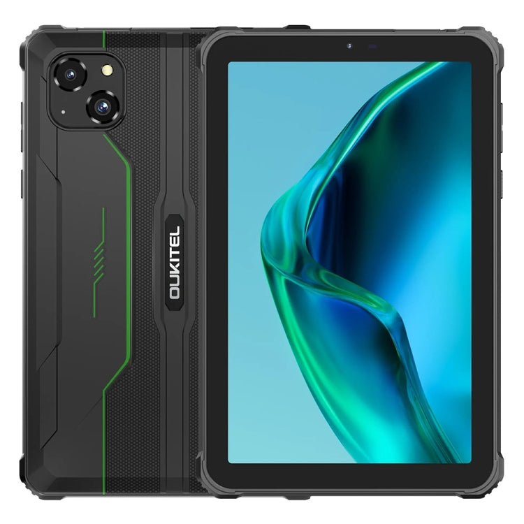 [HK Warehouse] OUKITEL RT3 Pro 4G Network IP68/IP69K Rugged Tablet, 4GB+128GB, 8.0 inch Android 14 MediaTek G81 Octa-Core Support Dual SIM, EU Plug (Green) - Other by OUKITEL | Online Shopping South Africa | PMC Jewellery | Buy Now Pay Later Mobicred