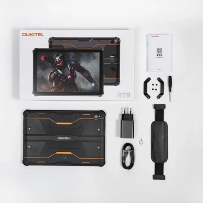 OUKITEL RT9 4G Network IP68/IP69K Rugged Tablet, 6GB+256GB, 11 inch Android 14 Unisoc T606 Octa-Core Support Dual SIM, EU Plug (Black) - Other by OUKITEL | Online Shopping South Africa | PMC Jewellery | Buy Now Pay Later Mobicred