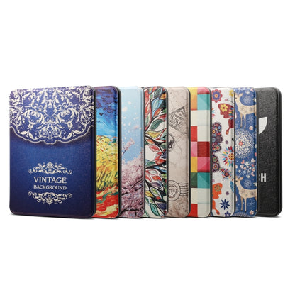 Colors Butterfly Pattern Horizontal Flip PU Leather Protective Case for Amazon Kindle Paperwhite 4 (2018), with Sleep & Wake-up Function - Amazon by PMC Jewellery | Online Shopping South Africa | PMC Jewellery